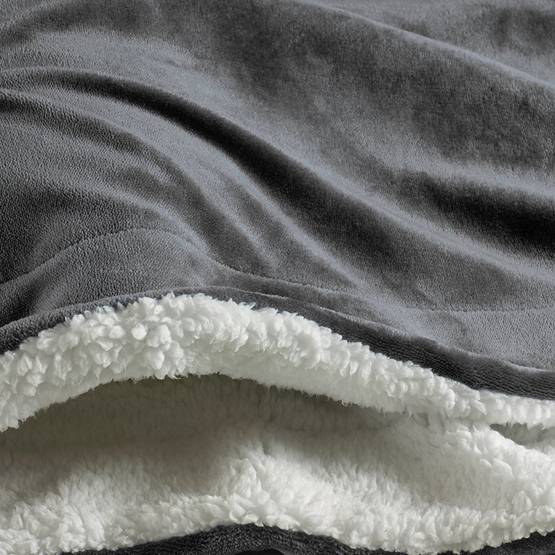 KTX-961107 Ultra Soft Plush Lamb Fleece Blanket - Thick, Warm, and Cozy for All Seasons, Multiple Colors Available