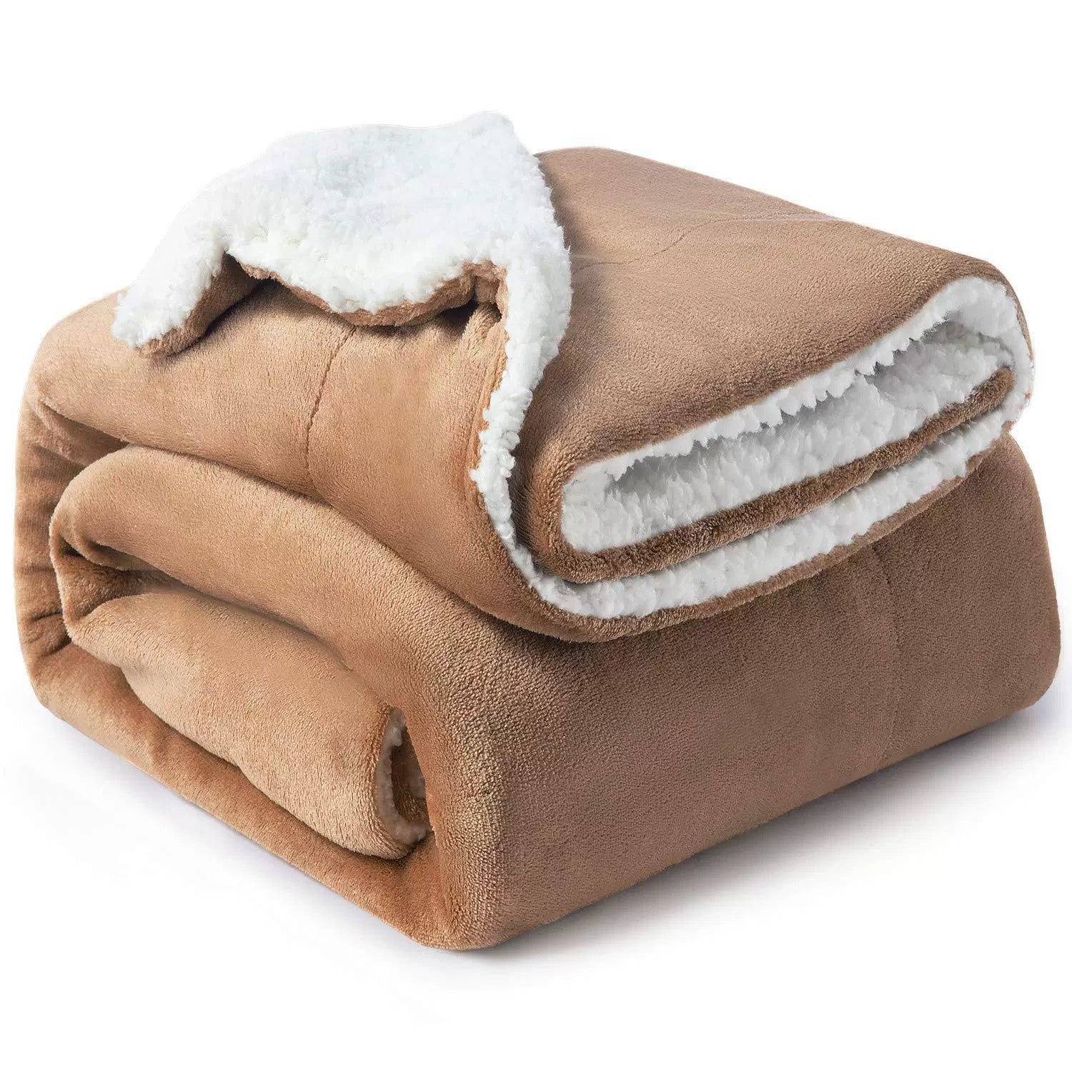 KTX-961107 Ultra Soft Plush Lamb Fleece Blanket - Thick, Warm, and Cozy for All Seasons, Multiple Colors Available