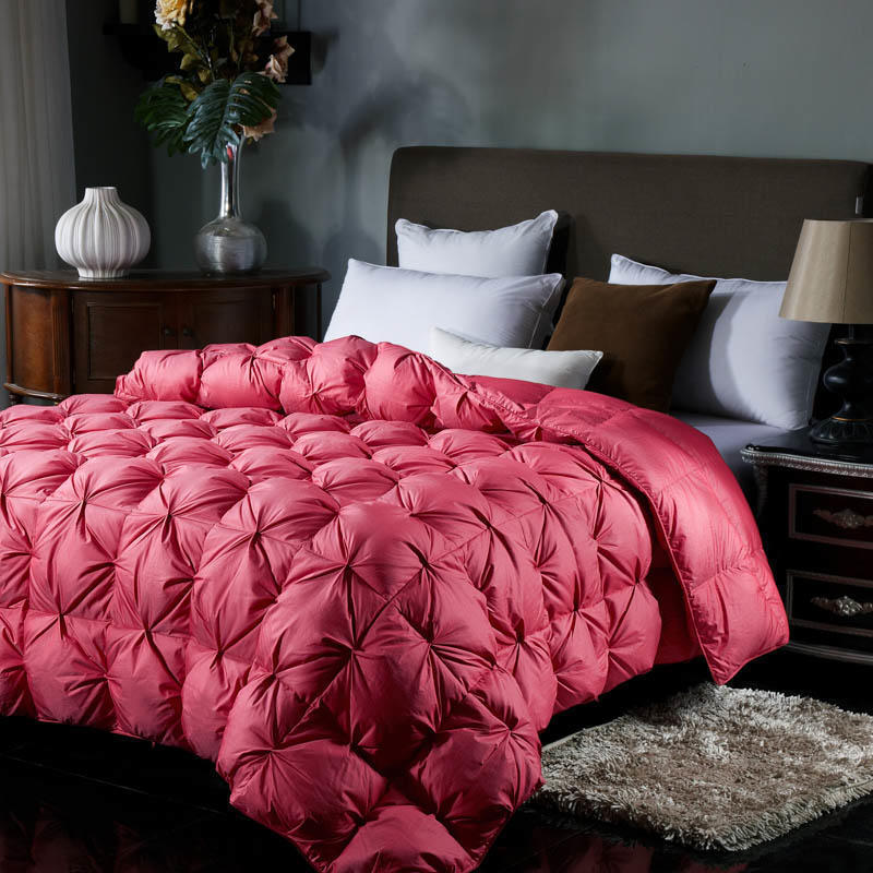 KTX-961427 Thickened Warm Winter Quilt with Twisted Flower Design in Multiple Colors