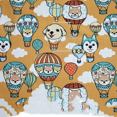 KTX-962259 Hot Air Balloon Patchwork Cotton Fabric for DIY Baby Clothes