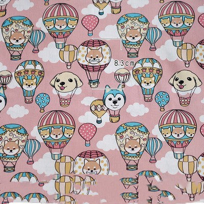 KTX-962259 Hot Air Balloon Patchwork Cotton Fabric for DIY Baby Clothes