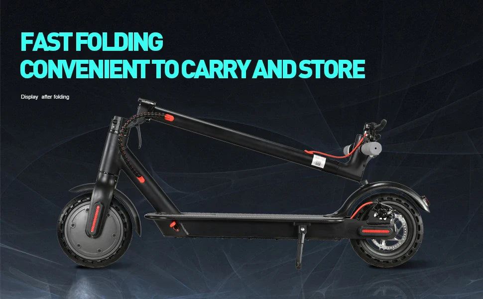 KTX-962451 350W Foldable Electric Kick Scooter with 10.4AH Battery, Max Speed 25km/h, 120kg Capacity, Portable Design