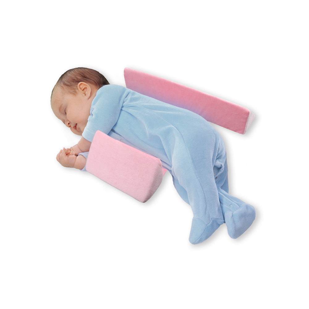 KTX-963411 Triangle Adjustable Styling Baby Pillow - Soft Velvet with Sponge Fill, 22cm and 43cm Options