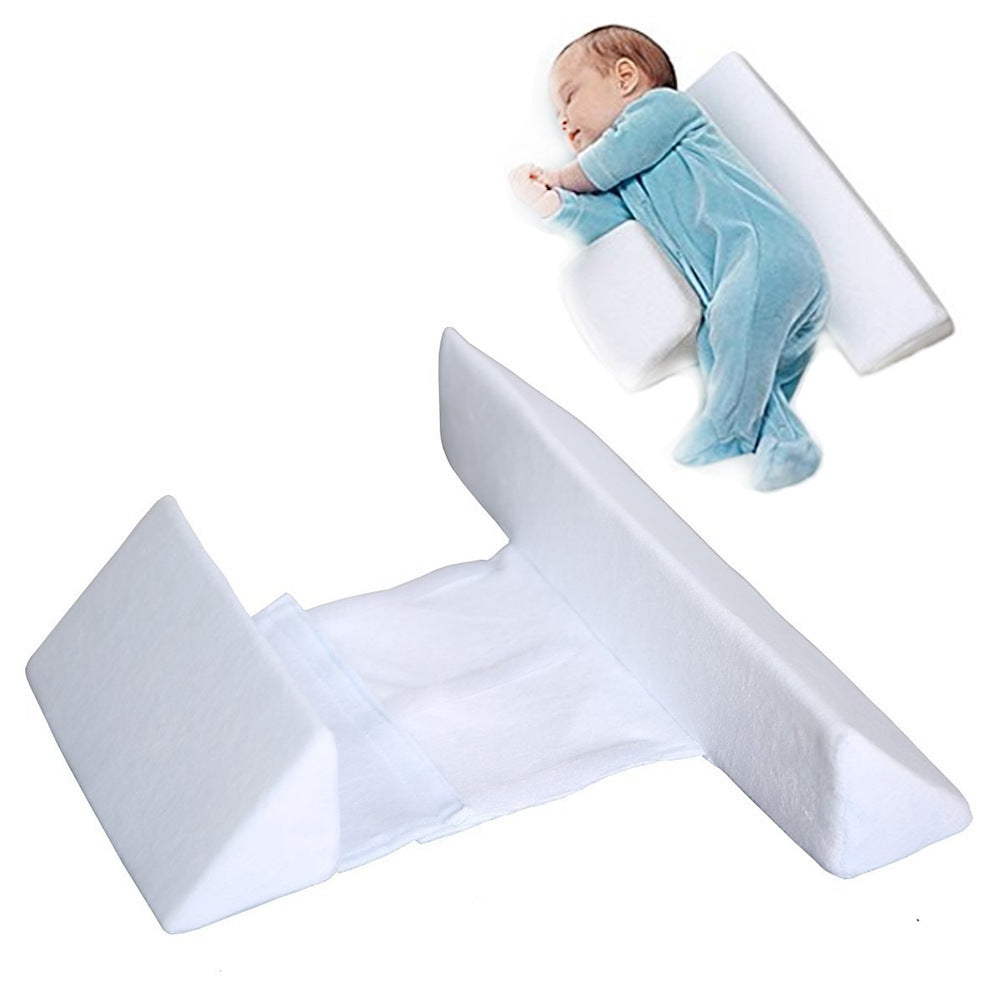 KTX-963411 Triangle Adjustable Styling Baby Pillow - Soft Velvet with Sponge Fill, 22cm and 43cm Options