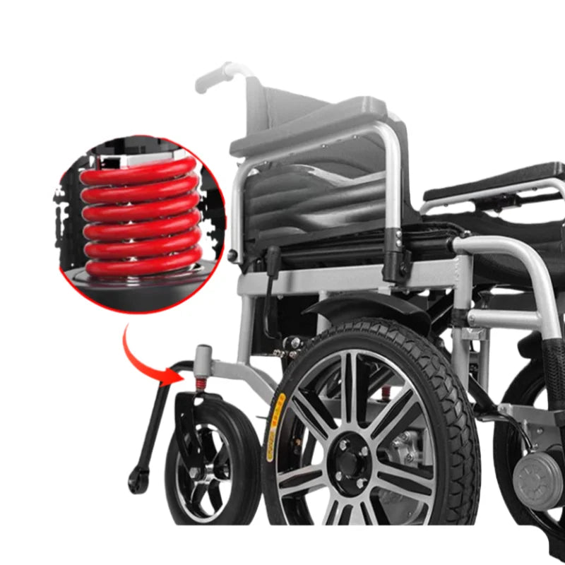KTX-963603 Electric Wheelchair for Seniors with Dual 250W Motors, Lithium Battery, and 150kg Weight Capacity
