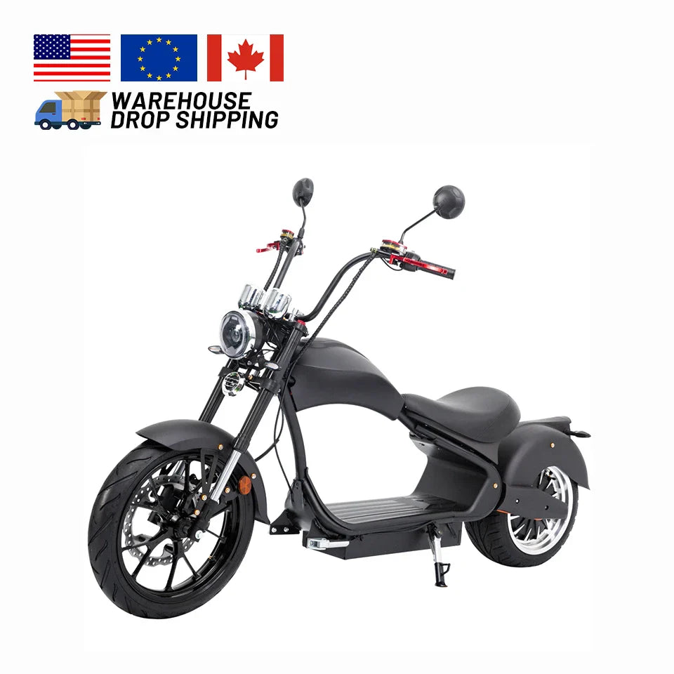 KTX-965075 2000W to 4000W Electric Citycoco Scooter with 30AH Battery - High Speed Touring Motorcycle for Urban Use