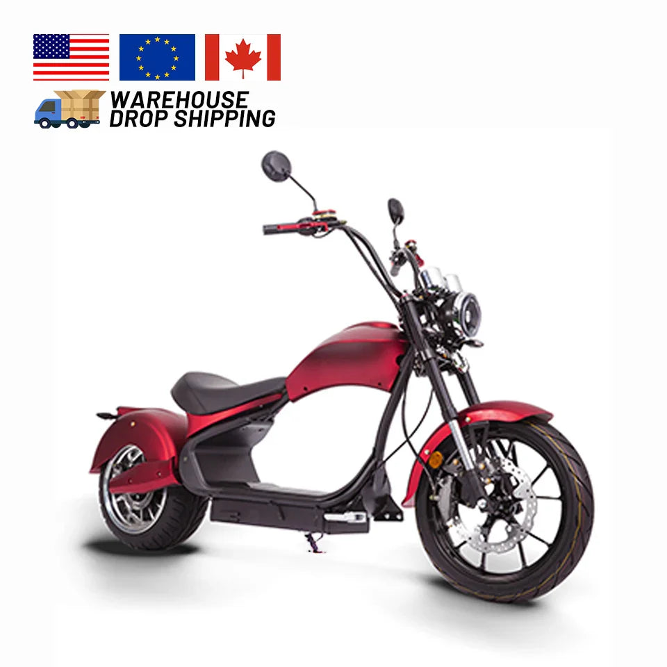 KTX-965075 2000W to 4000W Electric Citycoco Scooter with 30AH Battery - High Speed Touring Motorcycle for Urban Use