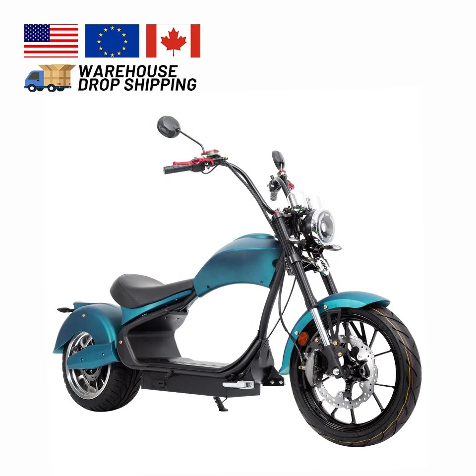 KTX-965075 2000W to 4000W Electric Citycoco Scooter with 30AH Battery - High Speed Touring Motorcycle for Urban Use