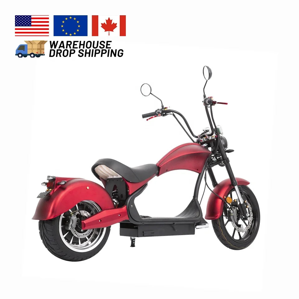 KTX-965075 2000W to 4000W Electric Citycoco Scooter with 30AH Battery - High Speed Touring Motorcycle for Urban Use