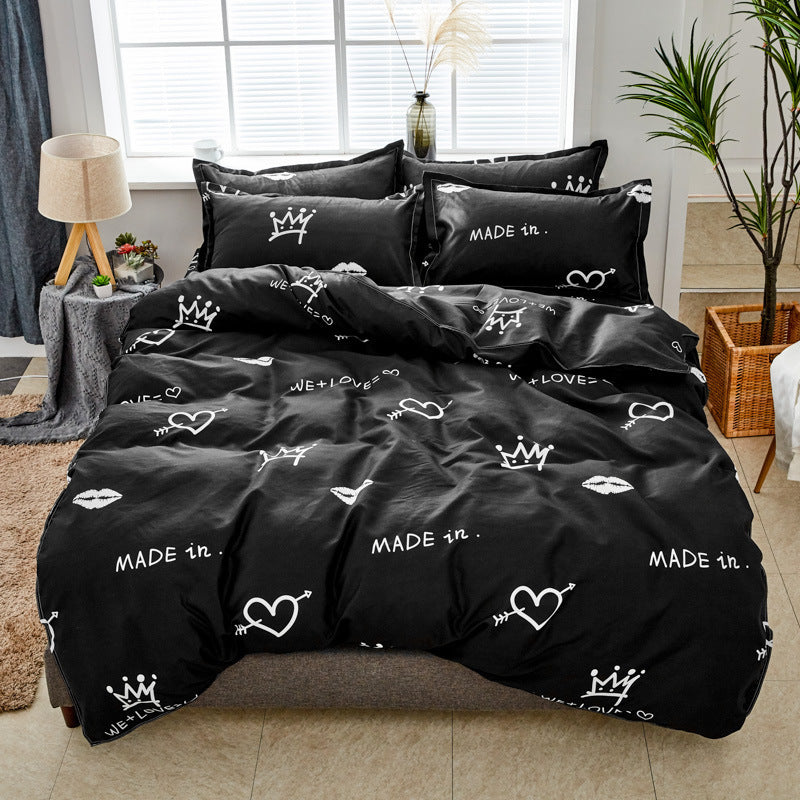 KTX-965203 Aloe Cotton Four-Piece Bedding Set in Various Playful Designs