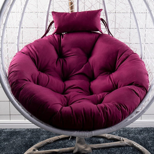 KTX-965779 Rattan Swing Bird Nest Chair with Removable and Washable Cushion - Modern Design, Solid Color, 120cm and 105cm Options