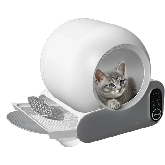 KTX-966163 Automatic Smart Cat Litter Box with APP Control and Gravity Sensor - 70L Capacity, Odor Control, Durable PP Material