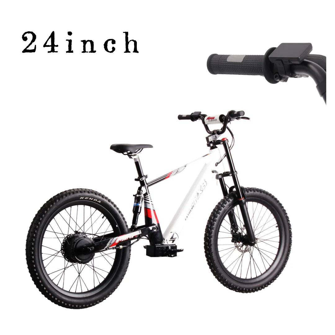 KTX-967443 24 Inch 48V 10.5Ah 1500W Electric Mountain Bike for Kids and Teenagers, Max Speed 50km/h, Aluminum Frame
