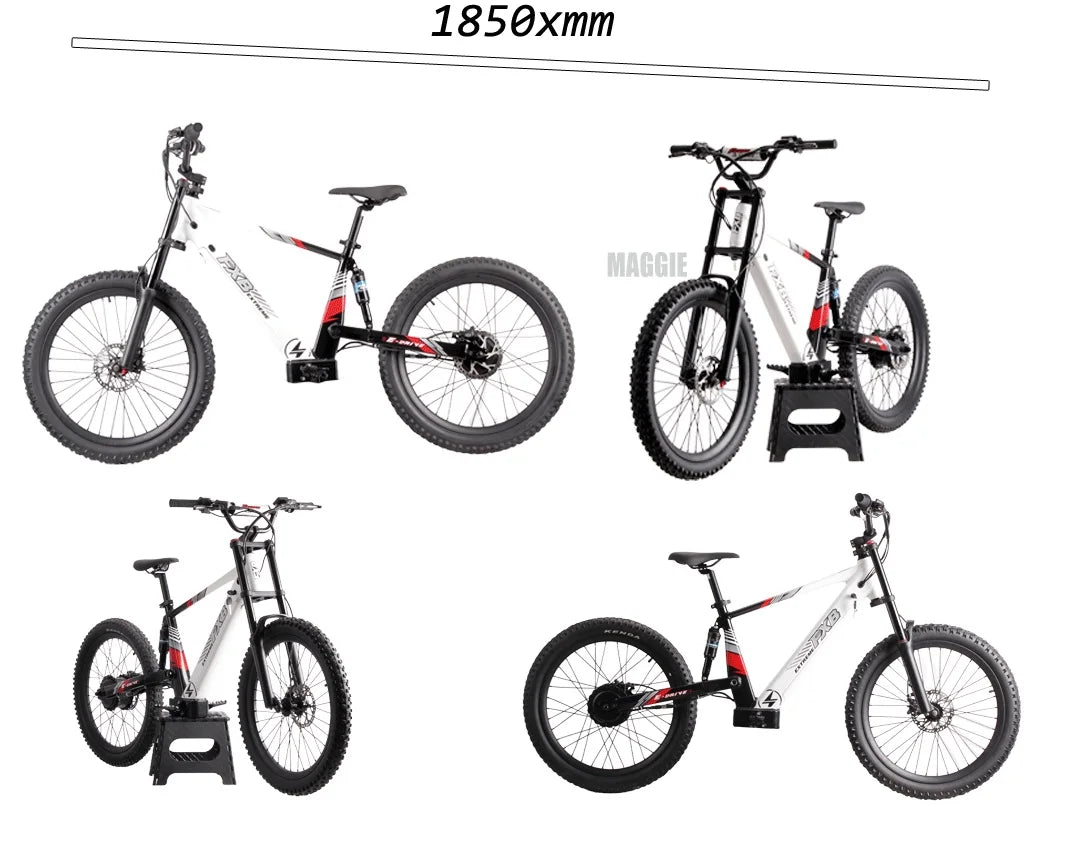 KTX-967443 24 Inch 48V 10.5Ah 1500W Electric Mountain Bike for Kids and Teenagers, Max Speed 50km/h, Aluminum Frame