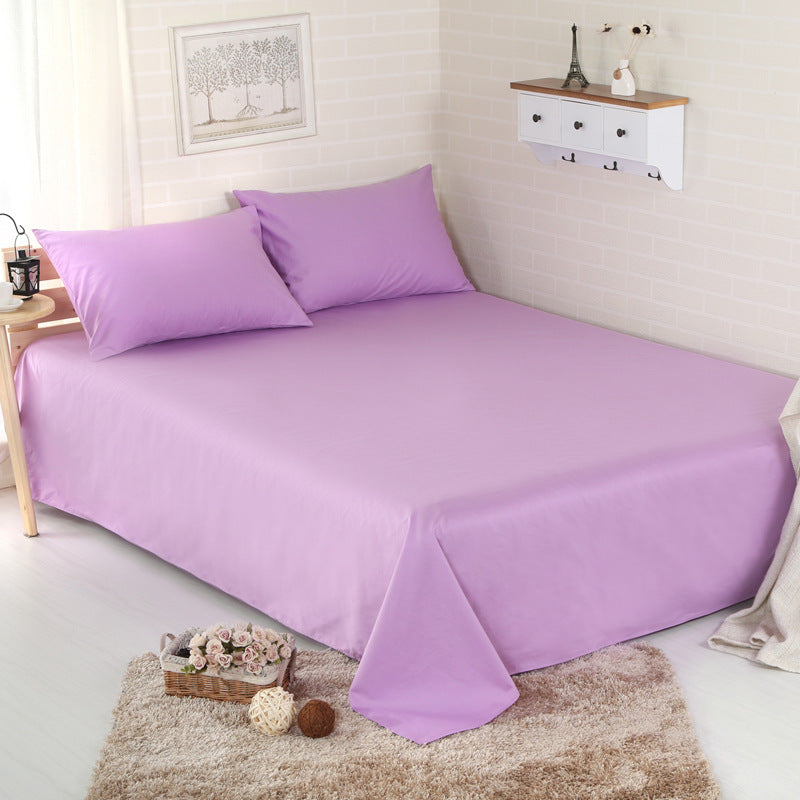 KTX-967507 Plain 100% Cotton Bed Sheet – Soft and Breathable Fabric for Ultimate Comfort