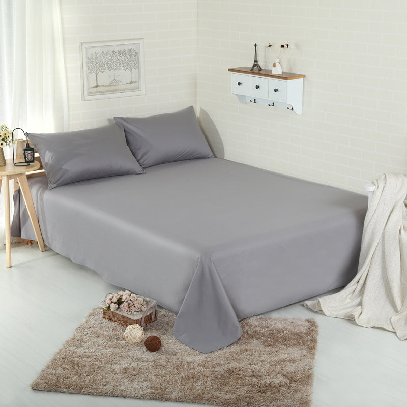 KTX-967507 Plain 100% Cotton Bed Sheet – Soft and Breathable Fabric for Ultimate Comfort