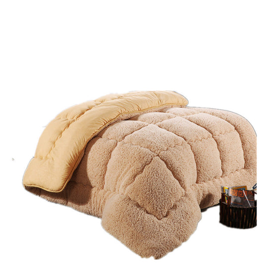 KTX-967955 Goose Down-Filled Cashmere Blanket in White, Beige, or Gray - Multiple Sizes Available