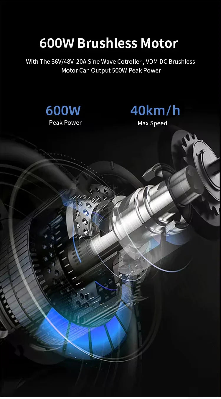 KTX-968531 48V Foldable Electric Scooter for Adults - 30-50 Km/h Speed, 30-40 Km Range, Drum Brake, Air Tires