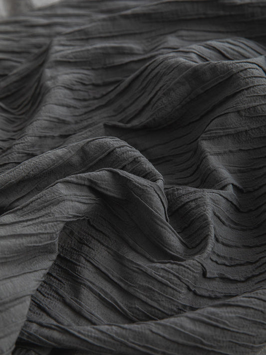 KTX-968659 Seersucker Pure Cotton Bed Sheet Quilt Cover Set - Multiple Sizes and Colors Available