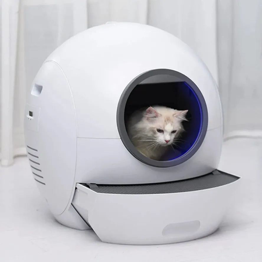 KTX-971091 Automatic Self-Cleaning Cat Litter Box with Odor Control for Multiple Cats