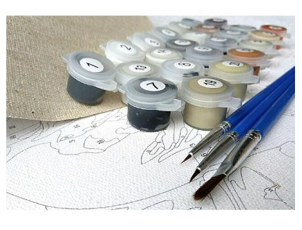 KTX-971475 Custom Hand-Painted Digital Oil Painting on Linen – Modern Character Design