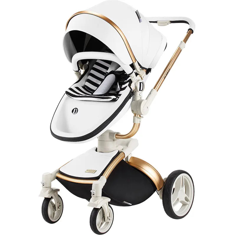 KTX-972819 Luxury Adjustable Baby Stroller with Reversible Seat and Multi-Angle Rotation