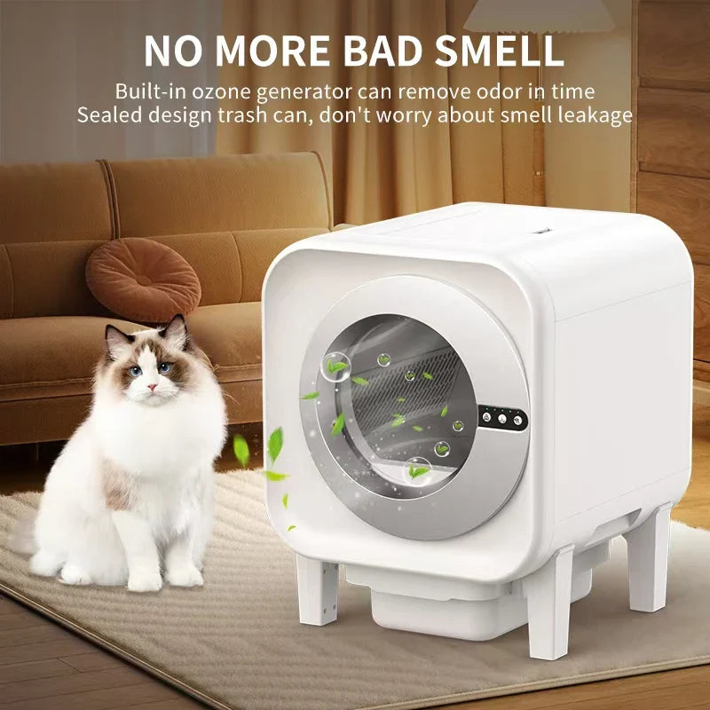 KTX-973075 Large Capacity Automatic Self-Cleaning Cat Litter Box with Advanced Odor Control and Easy Clean Features