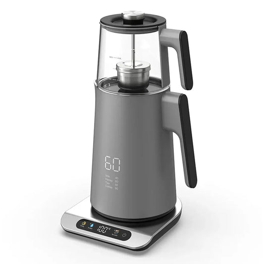 KTX-973395 Digital Glass Electric Tea Thermos Flask 2.7L with Temperature Control and Boil-Dry Protection