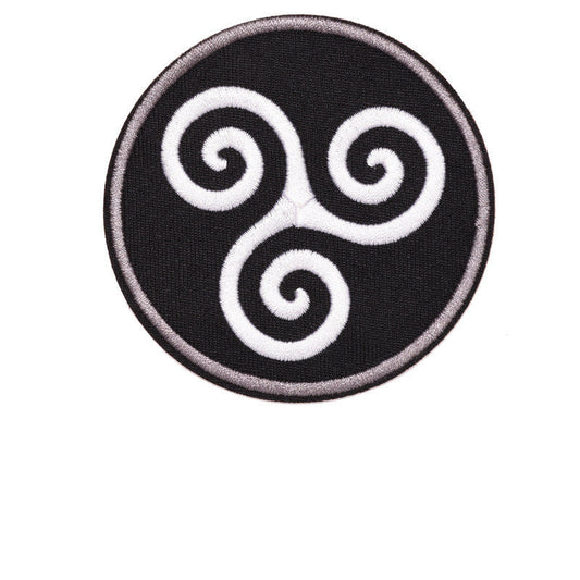 KTX-973459 Round Embroidery Cloth Badge for Clothing and Home Textiles, 8cm x 8cm Patch