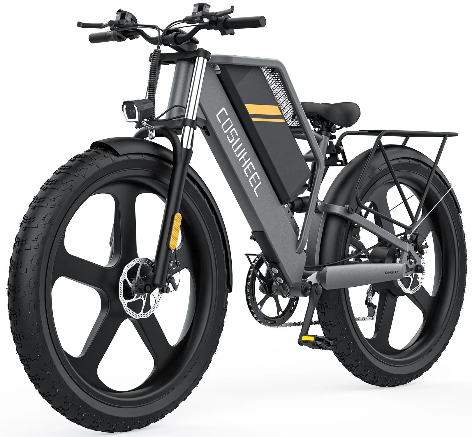 KTX-974483 750W Electric Mountain Bike with 25Ah Battery, 7-Speed Gears, 26" Wheel, Hydraulic Disc Brakes, 30-50km/h Speed