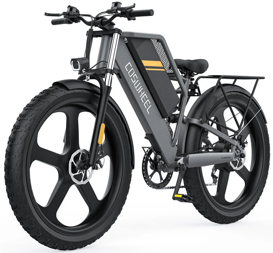 KTX-974483 750W Electric Mountain Bike with 25Ah Battery, 7-Speed Gears, 26" Wheel, Hydraulic Disc Brakes, 30-50km/h Speed