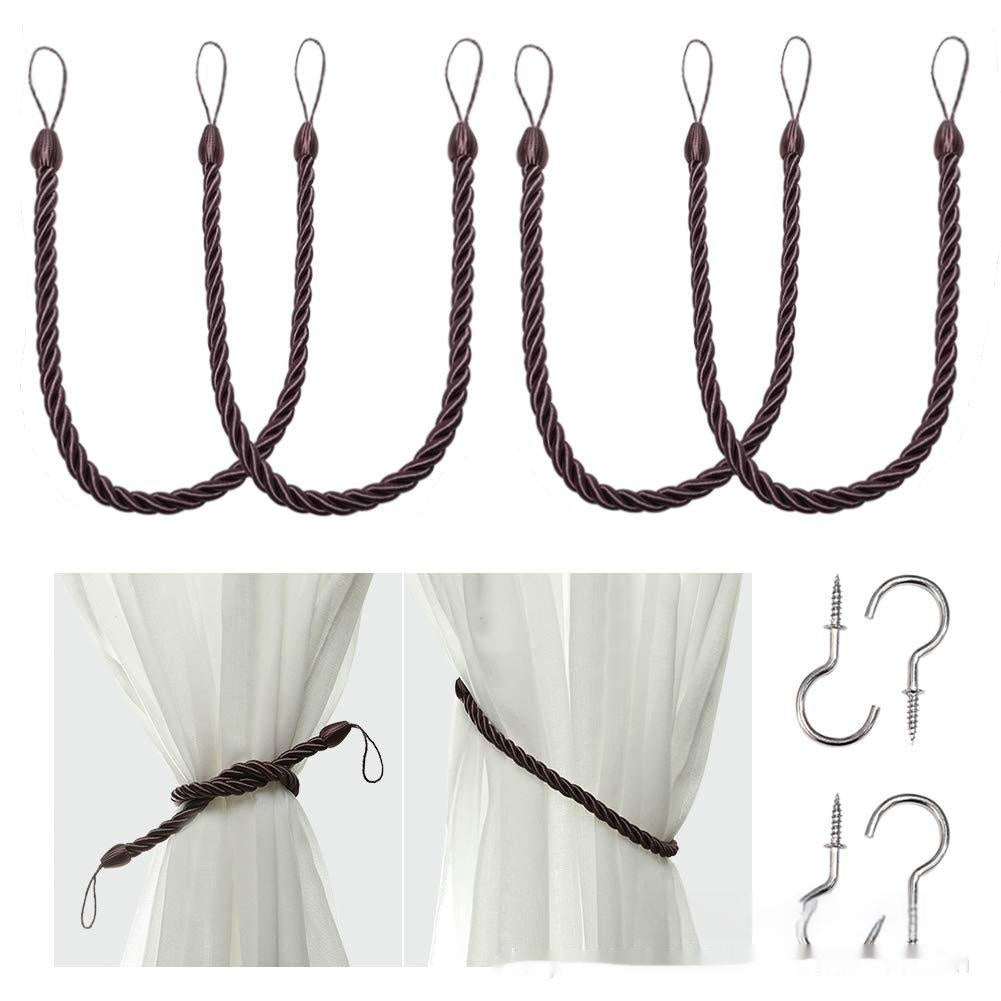 KTX-974483 Hand-Woven Curtain Bandage Rope - Modern Simple Design in Multiple Colors