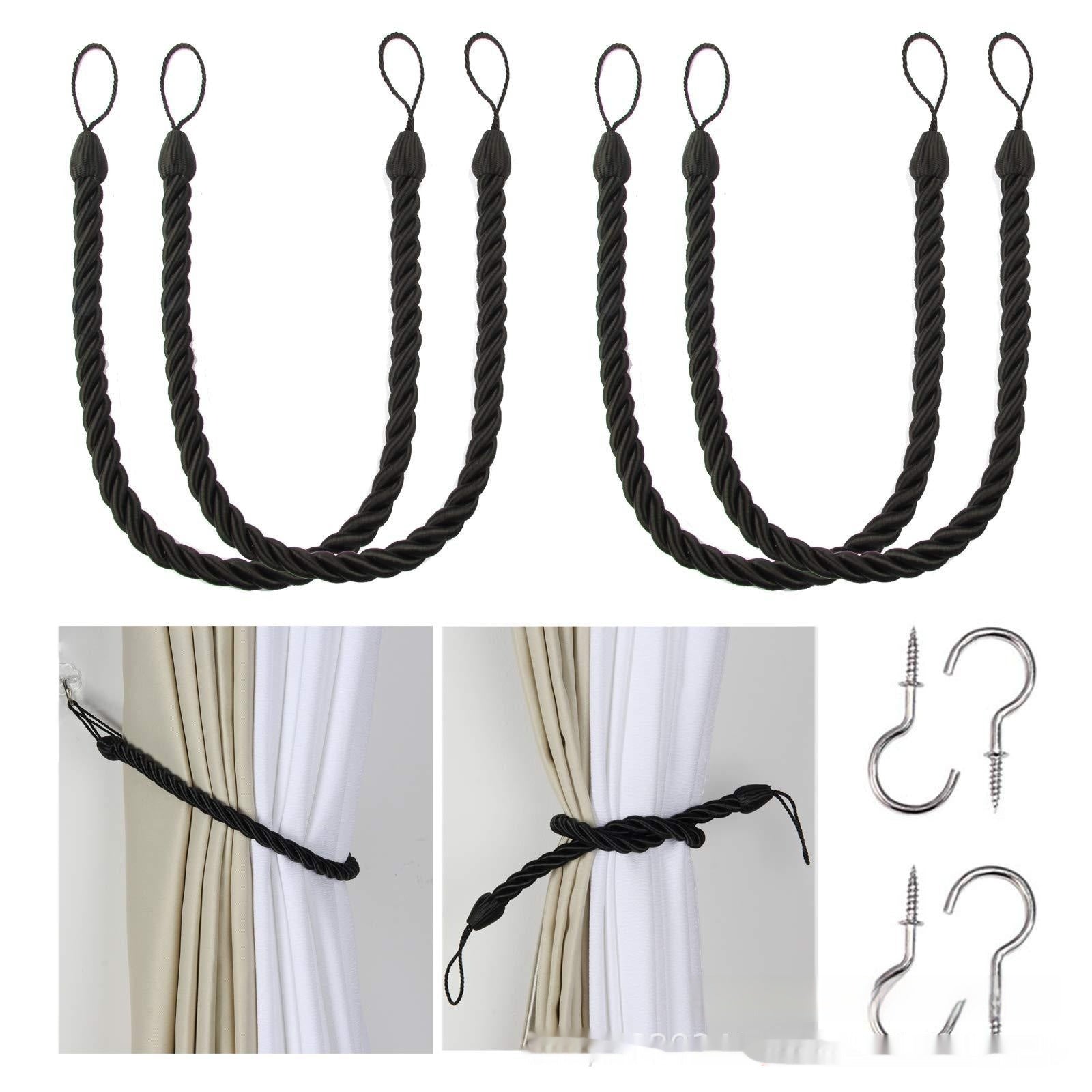 KTX-974483 Hand-Woven Curtain Bandage Rope - Modern Simple Design in Multiple Colors