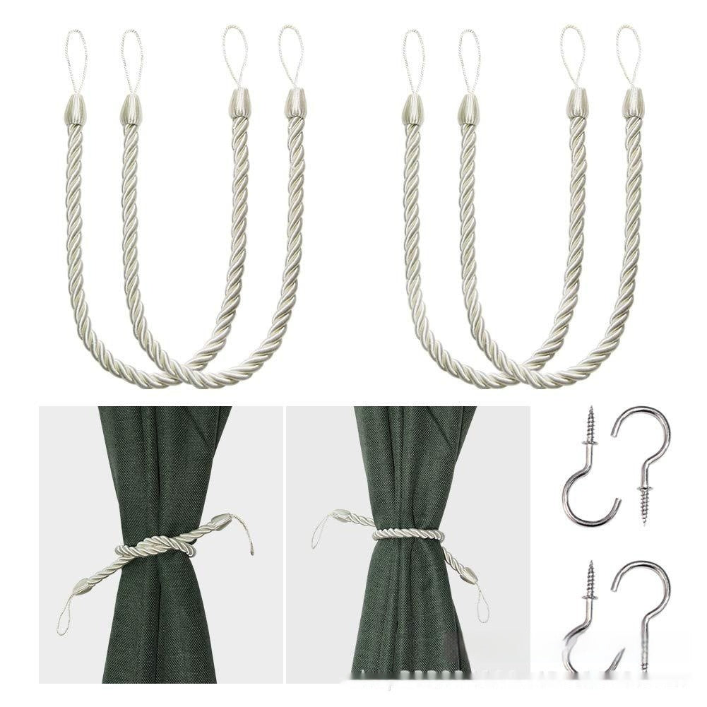 KTX-974483 Hand-Woven Curtain Bandage Rope - Modern Simple Design in Multiple Colors