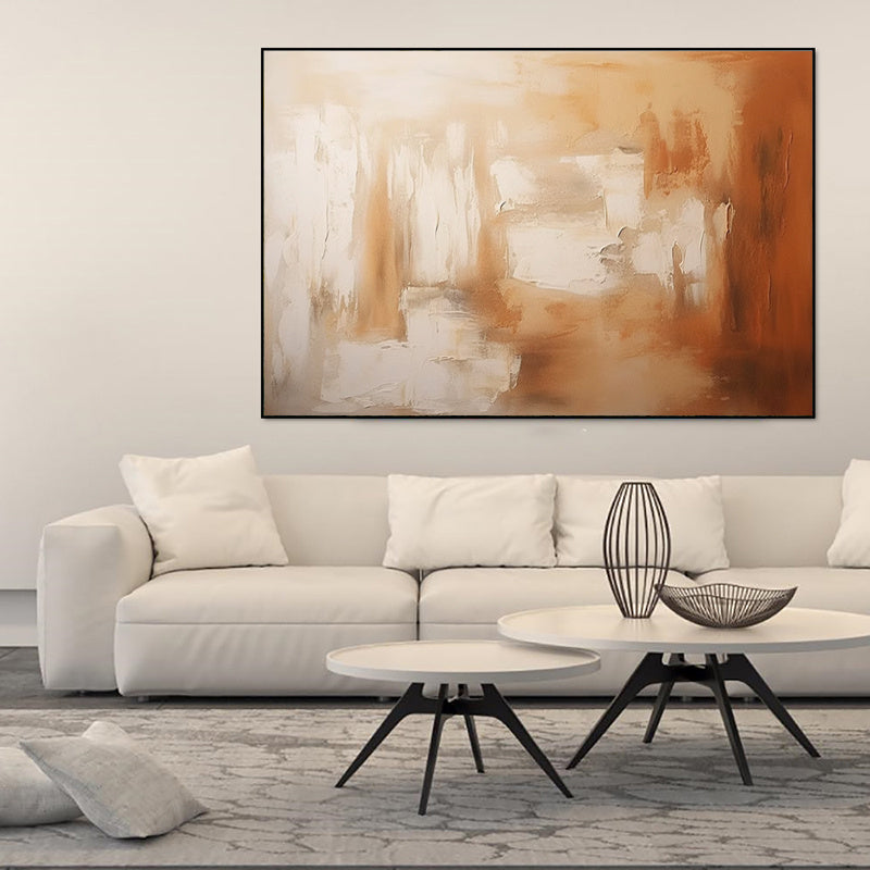 KTX-974867 Large Handpainted Abstract Textured Oil Painting on Canvas for Living Room Decor