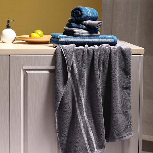 KTX-975507 Smart Sensor Cotton Bath Towel - 70cm x 140cm, 100% Cotton, Machine Washable, Ironable