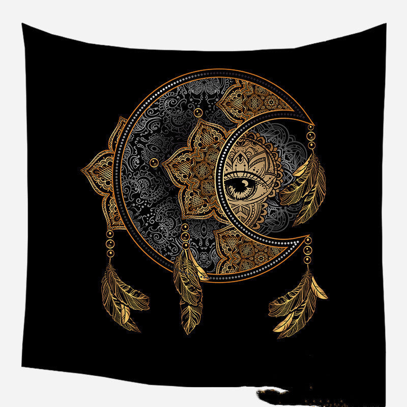 KTX-975635 European Medieval Decorative Hanging Cloth - Various Sizes in Plush and Brushed Textures