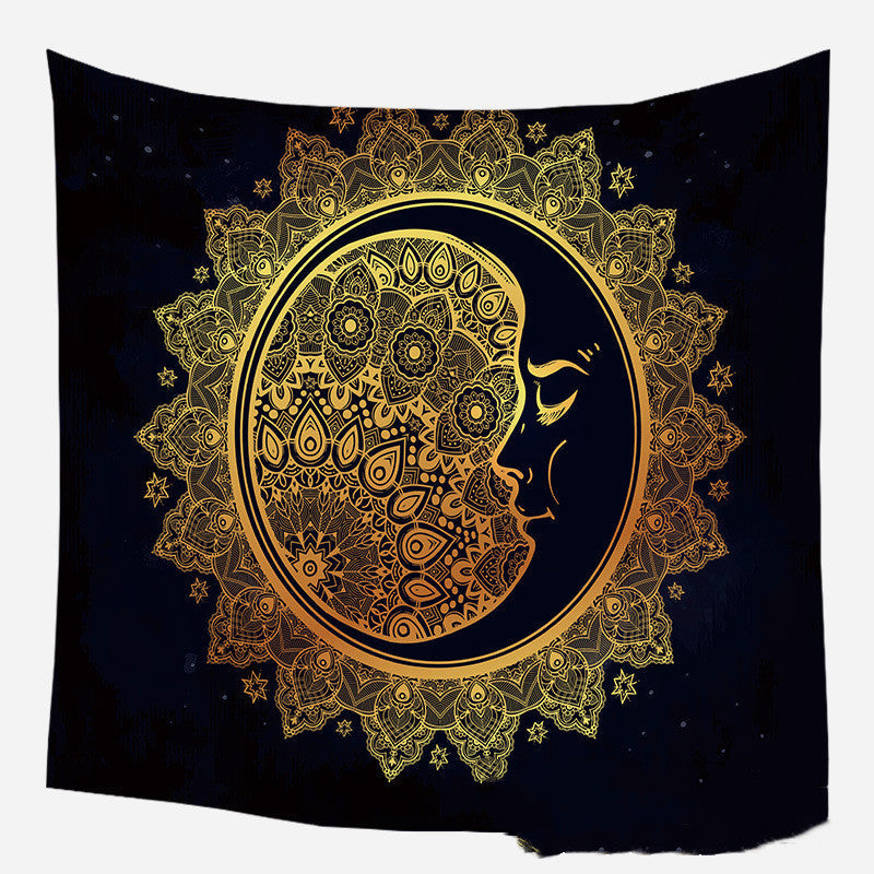 KTX-975635 European Medieval Decorative Hanging Cloth - Various Sizes in Plush and Brushed Textures