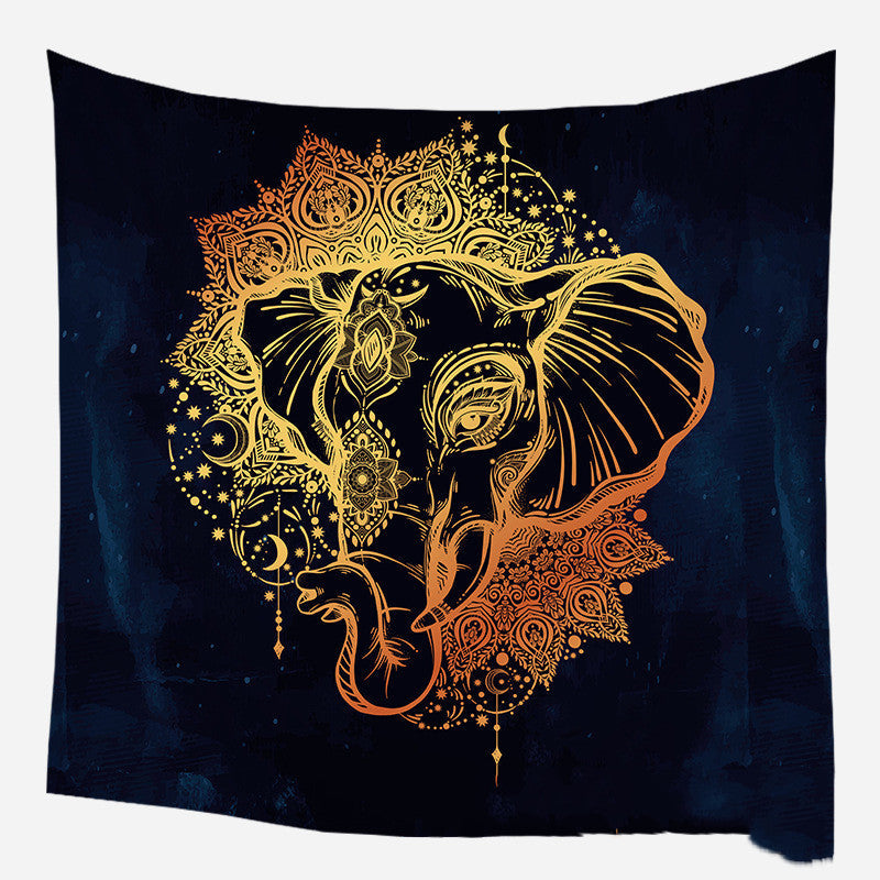 KTX-975635 European Medieval Decorative Hanging Cloth - Various Sizes in Plush and Brushed Textures