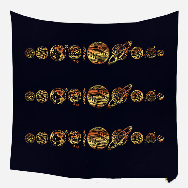 KTX-975635 European Medieval Decorative Hanging Cloth - Various Sizes in Plush and Brushed Textures