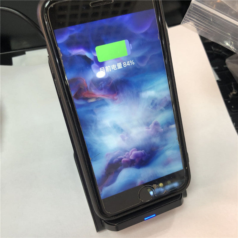 KTX-976147 Vertical Dual Coil Wireless Charger, 10W/15W Fast Charging, QI Standard, 2-6MM Charging Distance