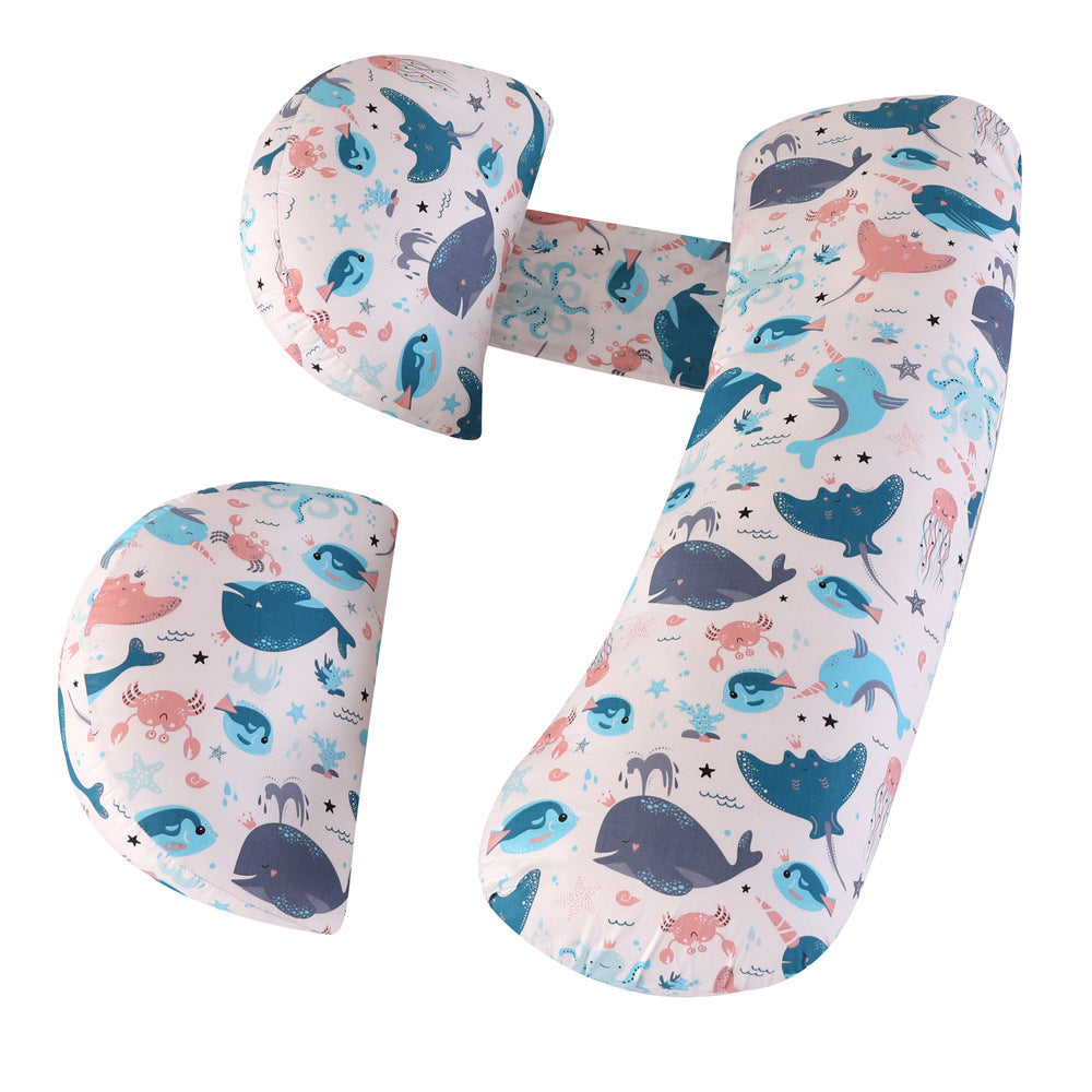 KTX-977043 Maternity U-Shape Support Pillow - Adjustable Multi-Functional Pregnancy and Nursing Cushion