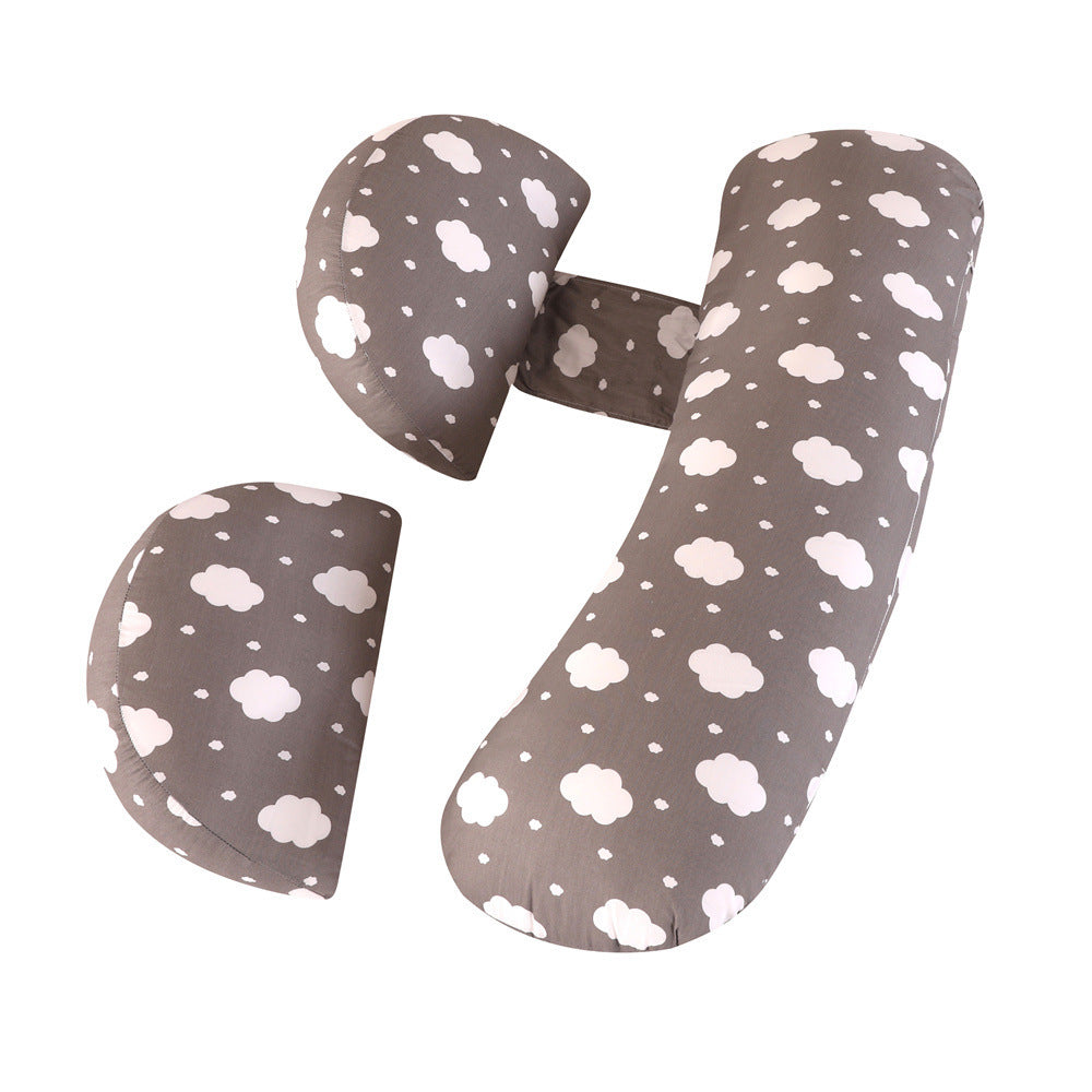 KTX-977043 Maternity U-Shape Support Pillow - Adjustable Multi-Functional Pregnancy and Nursing Cushion
