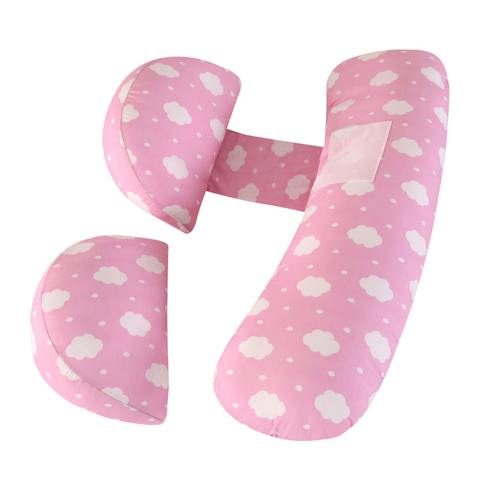 KTX-977043 Maternity U-Shape Support Pillow - Adjustable Multi-Functional Pregnancy and Nursing Cushion