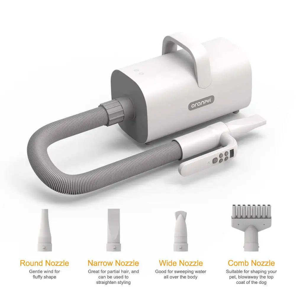 KTX-977491 4 in 1 Low Noise Pet Grooming Clipper and Vacuum Cleaner Kit for Cats and Dogs, Eco-Friendly Hair Removal Tools