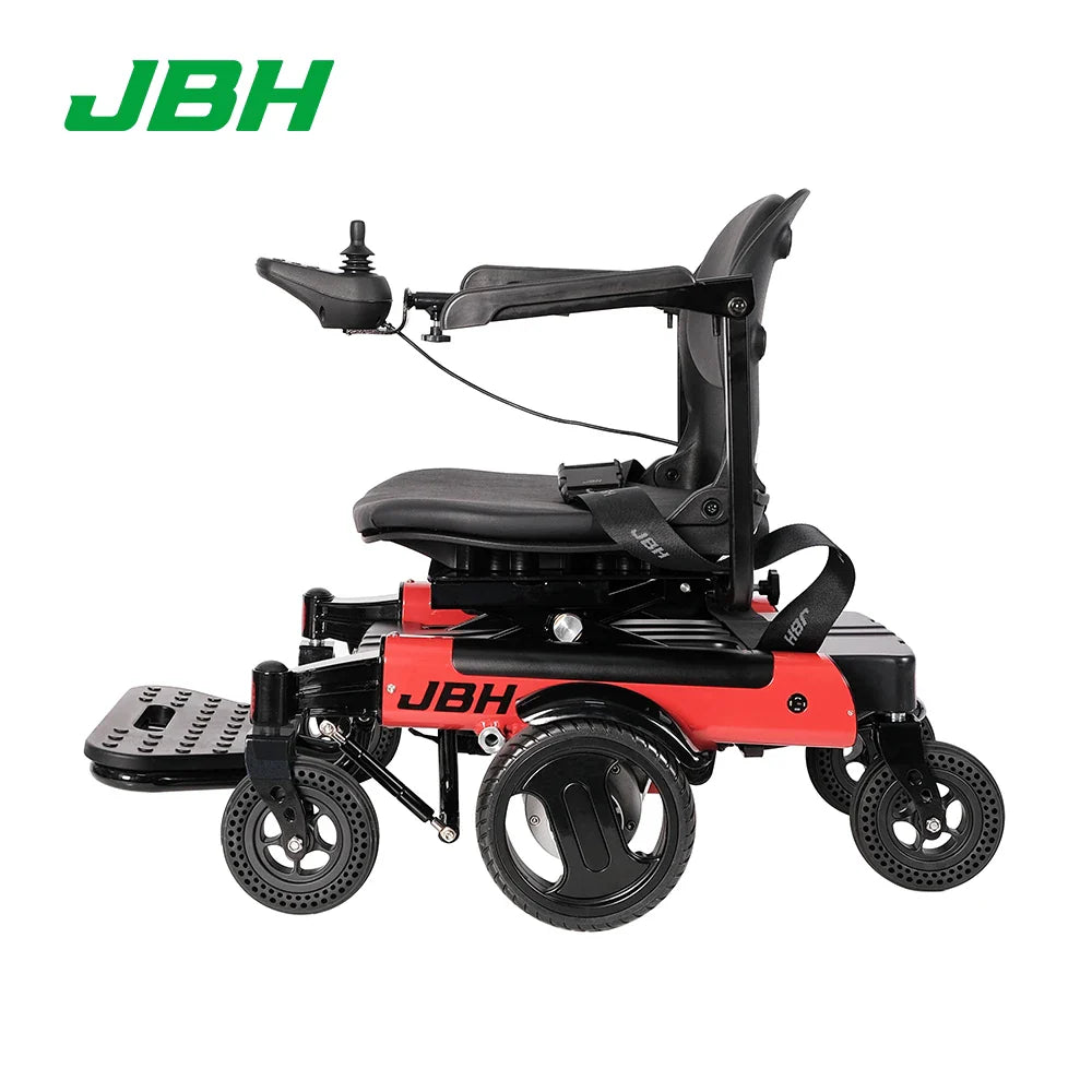 KTX-979411 Portable Foldable Motorized Electric Wheelchair, Lightweight, 20km Range, 6 km/h Speed, Aluminum Frame, 120 kg Load Capacity