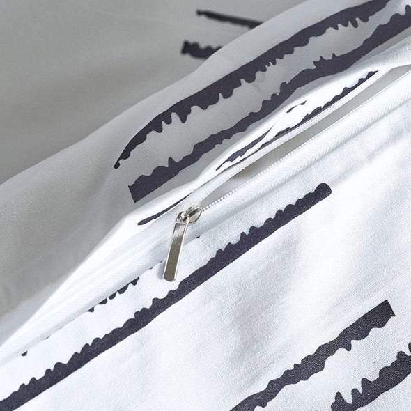 KTX-979859 Three-Piece Modern Floral Quilt Cover Set with Pillowcases, Multiple Sizes Available