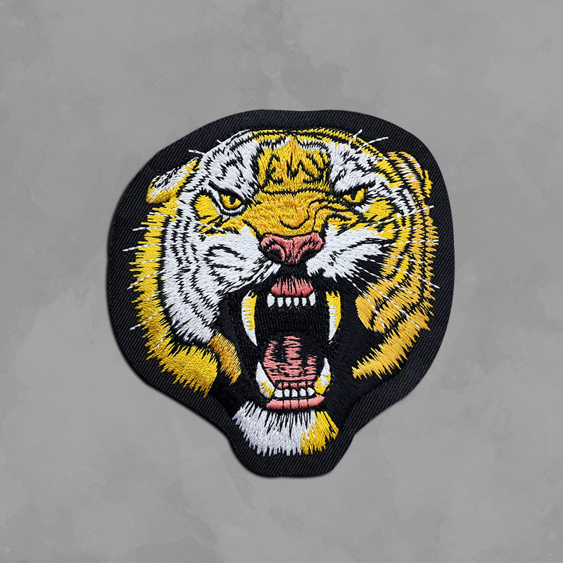 KTX-980371 3D Embroidered Animal Iron-On Patch for Clothing - Eco-Friendly Fabric Sticker