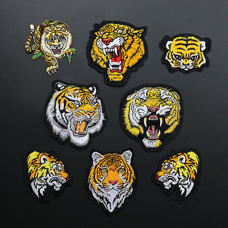 KTX-980371 3D Embroidered Animal Iron-On Patch for Clothing - Eco-Friendly Fabric Sticker