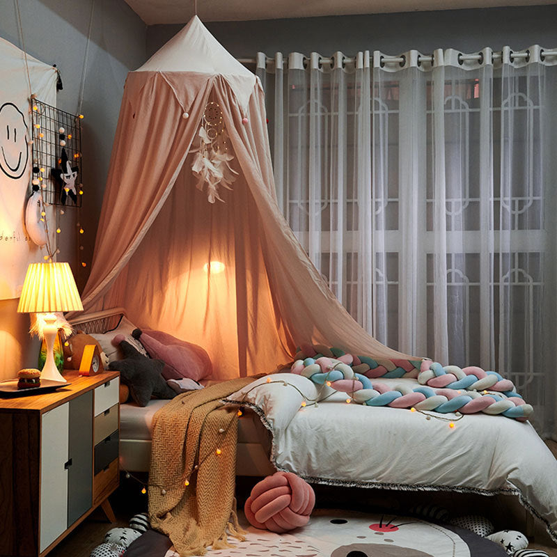 KTX-980371 Dome Hanging Mosquito Net with Single Door for Cribs - 100% Polyester Material